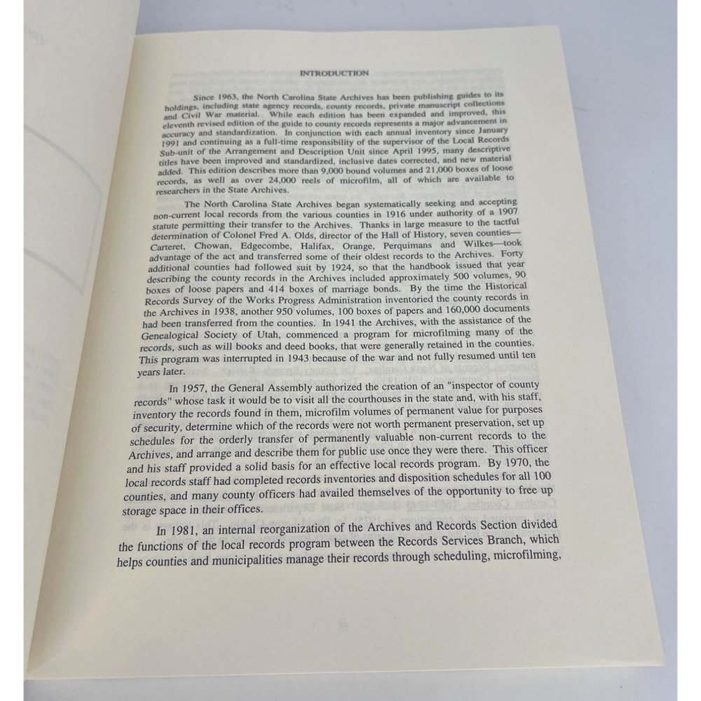 1997 Guide to Research Materials in the North Carolina State Archives Book - Picture 5 of 6